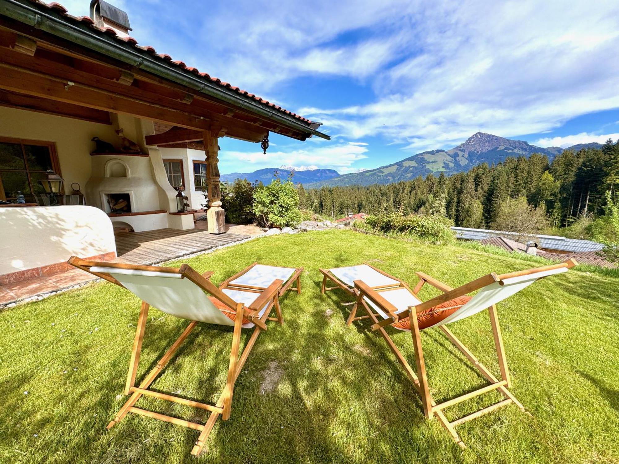 5* Panorama Chalet Mit Sauna By Belle Stay Going am Wilden Kaiser Kültér fotó